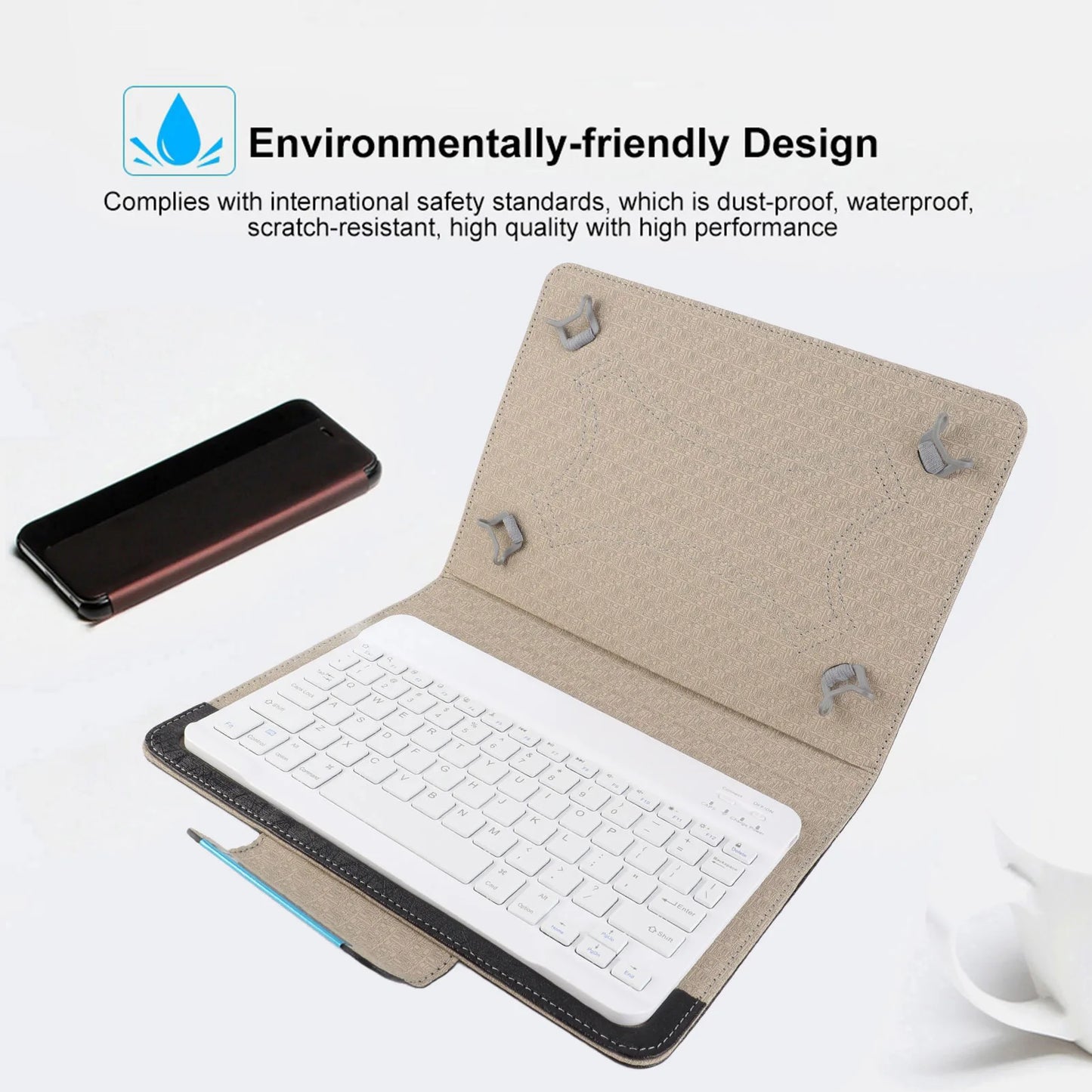 10'' Tablet Laptop Universal PU Protective Case Cover Bluetooth Keyboard for Android IOsWIN Bluetooth Keyboard Case Tablet Case