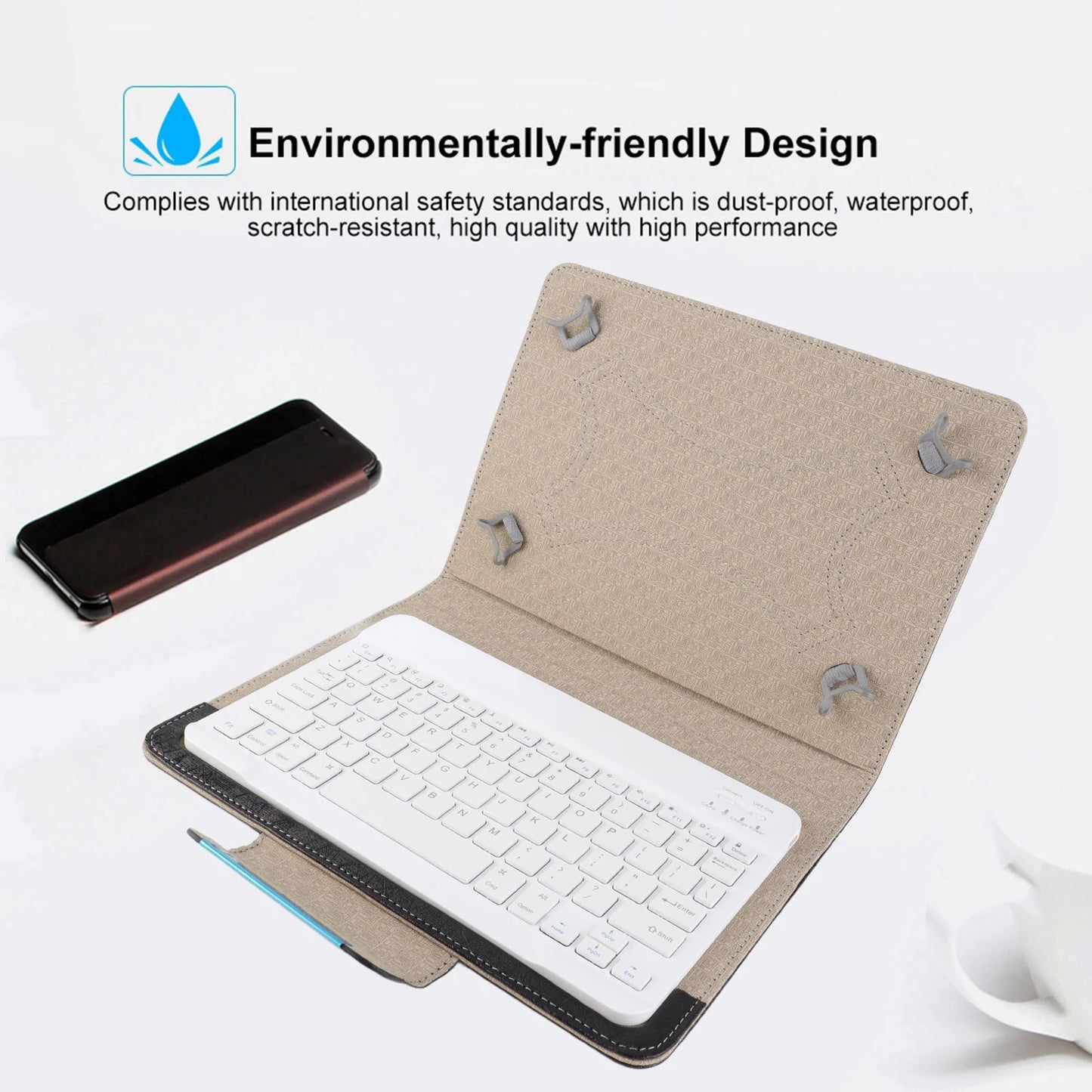 10'' Tablet Laptop Universal PU Protective Case Cover Bluetooth Keyboard for Android IOsWIN Bluetooth Keyboard Case Tablet Case