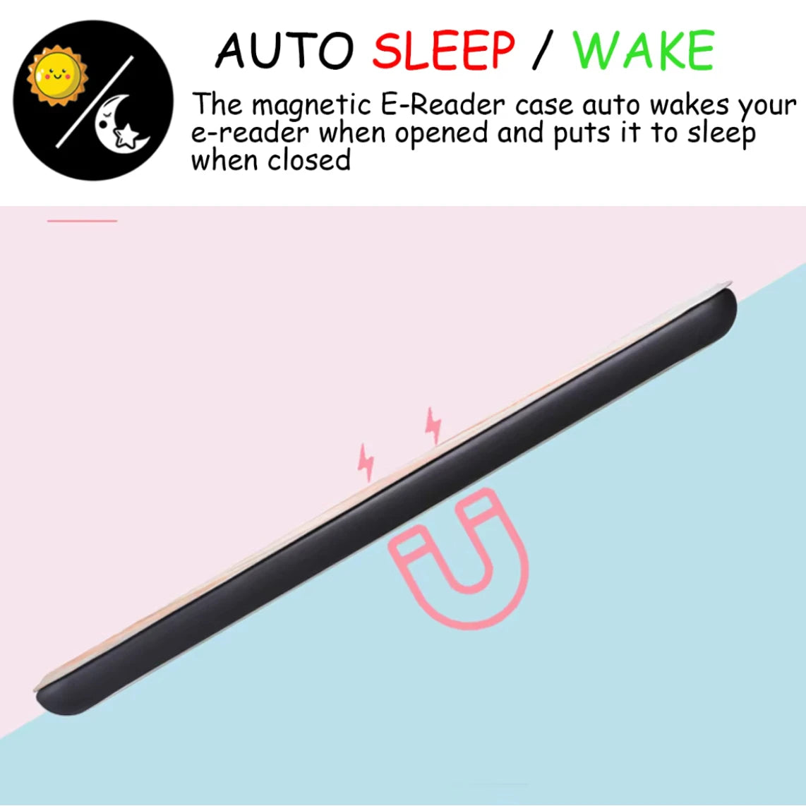 For Kindle 10th Generation Case 6'' J9G29R 2019 PU Leather Cover Wake/Sleep Soft TPU Protective Ebook Kindle Accessories Funda