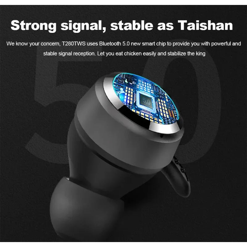 JBL T280 Wireless Bluetooth Earphones Noise Cancelling Earbuds In Ear HiFi Sports Gaming Headphones With Microphone