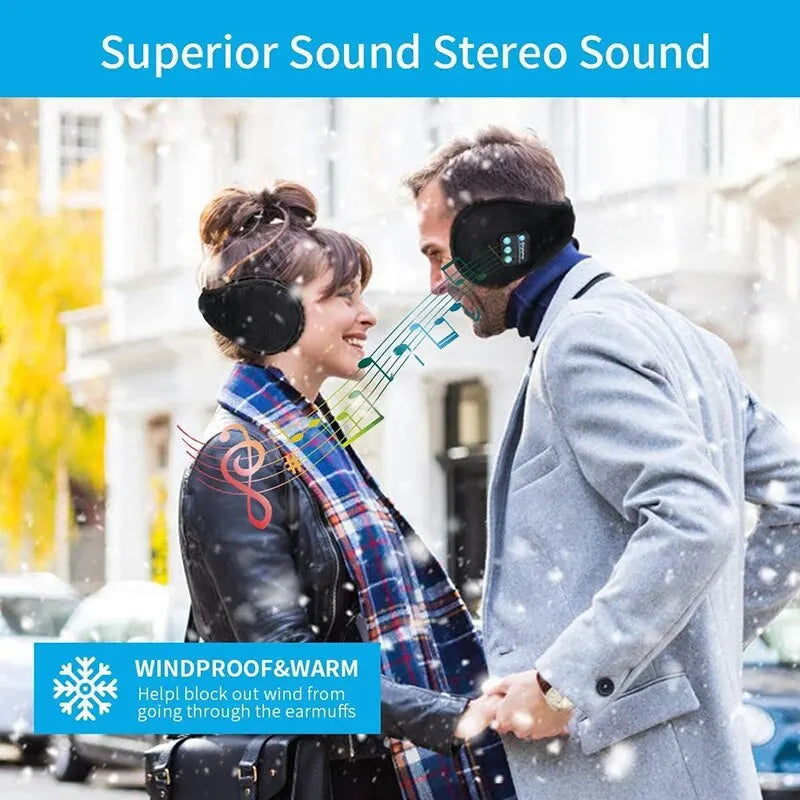 Wireless Earmuffs, Headphones Warmer Ear Muffs,Wireless Headphones Earmuffs Bluetooth Music Earmuffs Intelligent Wireless Music