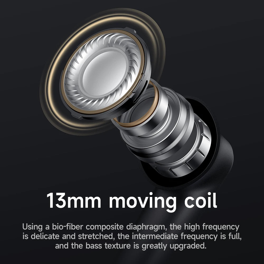 HOCO EQ23 Plus ANC+ENC Noise Reduction Bluetooth 5.4 Wireless Earphones HiFi Audio Earbuds Type-C Charging Box 4 Mics Headsets