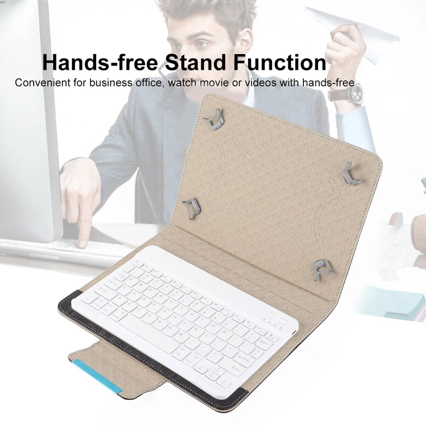 10'' Tablet Laptop Universal PU Protective Case Cover Bluetooth Keyboard for Android IOsWIN Bluetooth Keyboard Case Tablet Case