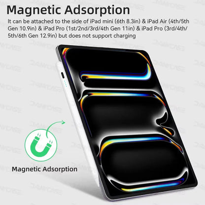 For iPad 10th Gen Stylus Pen with Palm Rejection Tilt for iPad 11th A16 9 8 7 6 5 4 Pro Air 13 11 M3 M2 M4 2025 12.9 Mini 7 6